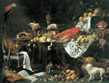古典的な静物画 Painting - アドリアン・ファン・ユトレヒトの静物画